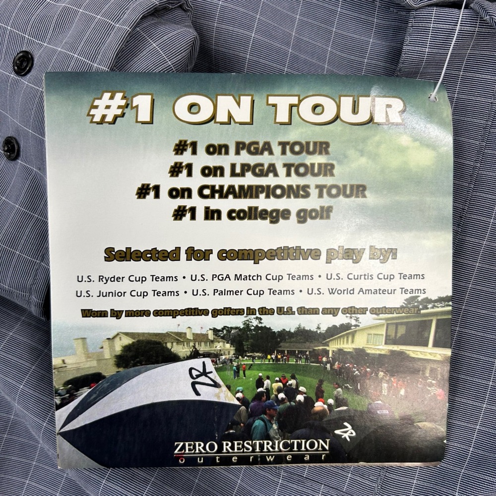 New Zero Restriction Golf Pullover Jacket Mens Gr… - image 7